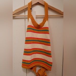 Zara Halter Knit Top